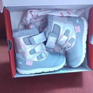 See Kai Run Silver Shimmer Kids Boots